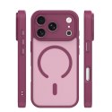 Nakładka Mag Matt do iPhone 17 Pro / 18 Pro 6,3'' bordowa camera protection