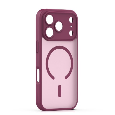 Nakładka Mag Matt do iPhone 17 Pro / 18 Pro 6,3'' bordowa camera protection