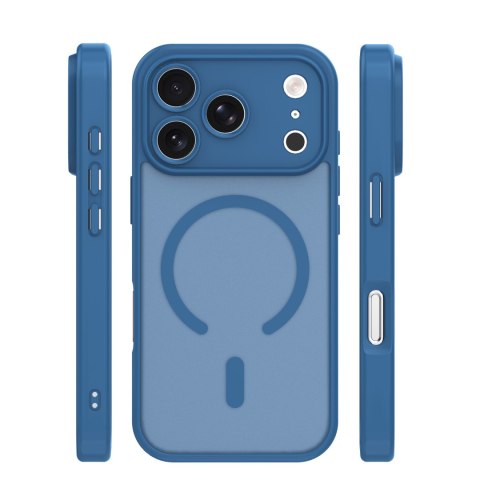Nakładka Mag Matt do iPhone 17 Pro 6,3" / 18 Pro 6,3" ciemnoniebieska camera protection