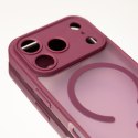 Nakładka Mag Matt do iPhone 17 Pro Max 6,9" / 18 Pro Max 6,9" bordowa camera protection