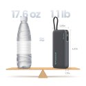 Powerbank Cuktech CUKP200NGLLG 55W 20000mAh z wbudowanym kablem USB-C - biały