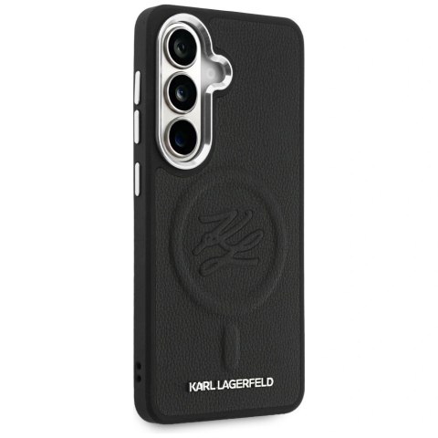Etui Karl Lagerfeld Embossed Ring Initials MagSafe na Samsung Galaxy S26 - czarne