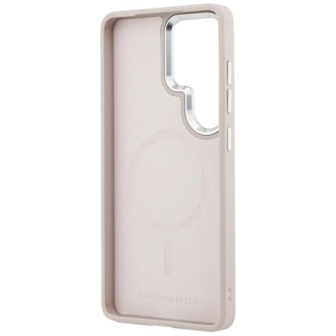 Etui Karl Lagerfeld Embossed Ring RSG Logo MagSafe na Samsung Galaxy S26 Ultra - różowe