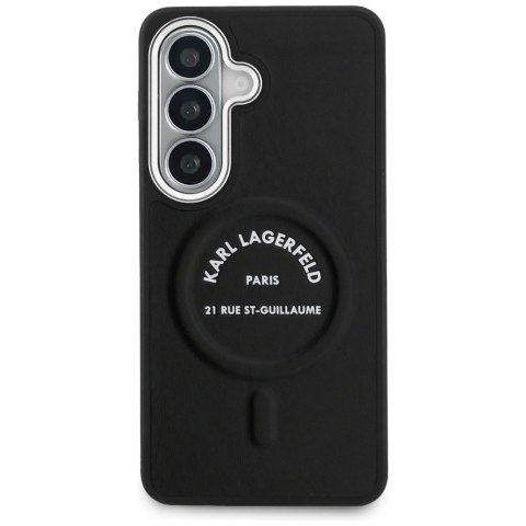 Etui Karl Lagerfeld Embossed Ring RSG Logo MagSafe na Samsung Galaxy S26 - czarne