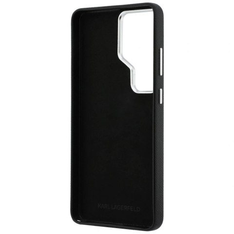 Etui Karl Lagerfeld Grained Signature Metal Resin Logo na Samsung Galaxy S26 Ultra - czarne