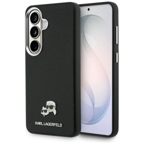 Etui Karl Lagerfeld Saffiano KC Metal Logo MagSafe do Samsung Galaxy S26 czarny