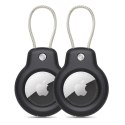 Etui Tech-Protect Rough Vein 2-pack na Apple AirTag - czarne