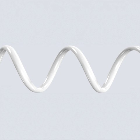 Kabel Dudao L25SX 30 W USB-C - Lightning z miękkim silikonowym oplotem 2 m - biały