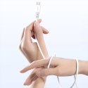Kabel Dudao L25SC 60 W USB-C - USB-C z miękkim silikonowym oplotem 2 m - biały