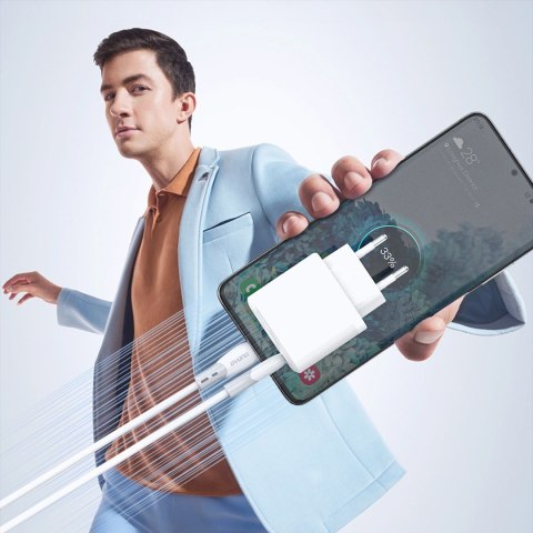 Kabel Dudao L25ST 5 A USB-A - USB-C z miękkim silikonowym oplotem 1 m - biały