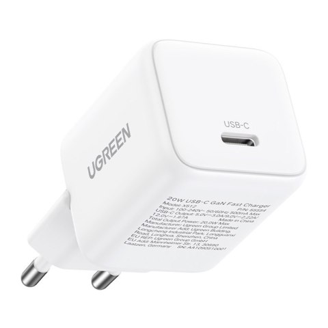 Ładowarka sieciowa Ugreen X512 20W GaN 1X USB-C (biała)