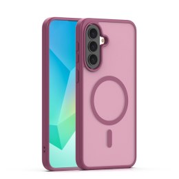 Nakładka Mag Matt do Samsung Galaxy A57 bordowa big hole