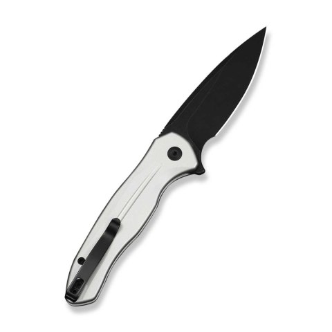 CIVIVI Kitefin Button Lock Silver Nóż EDC 14C28N Flipper