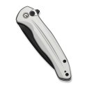 CIVIVI Kitefin Button Lock Silver Nóż EDC 14C28N Flipper