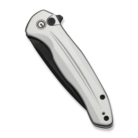 CIVIVI Kitefin Button Lock Silver Nóż EDC 14C28N Flipper