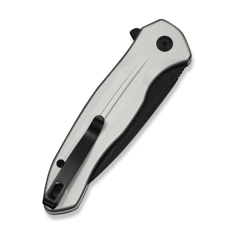 CIVIVI Kitefin Button Lock Silver Nóż EDC 14C28N Flipper