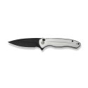 CIVIVI Kitefin Button Lock Silver Nóż EDC 14C28N Flipper