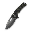 CIVIVI Vexron Damast Nóż EDC Button Lock G10 Black Green