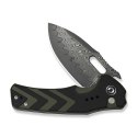 CIVIVI Vexron Damast Nóż EDC Button Lock G10 Black Green