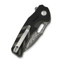 CIVIVI Vexron Damast Nóż EDC Button Lock G10 Black Green