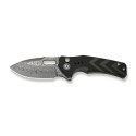CIVIVI Vexron Damast Nóż EDC Button Lock G10 Black Green