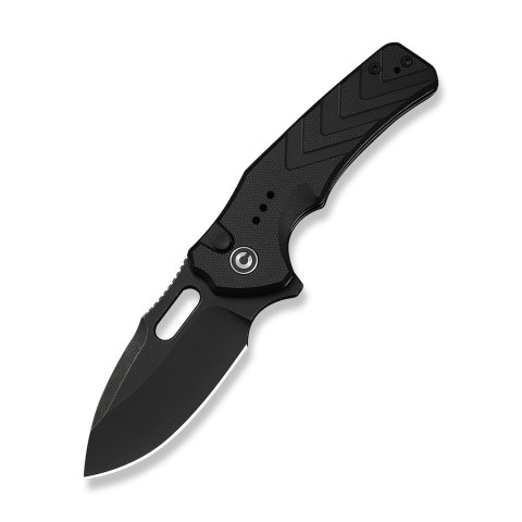 CIVIVI Vexron All Black Nóż EDC Button Lock 14C28N G10