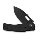 CIVIVI Vexron All Black Nóż EDC Button Lock 14C28N G10