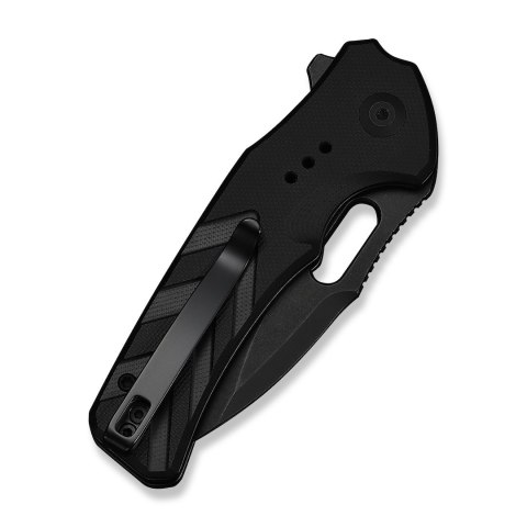 CIVIVI Vexron All Black Nóż EDC Button Lock 14C28N G10