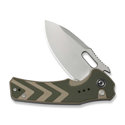 CIVIVI Vexron G10 Green Tan Nóż EDC Button Lock 14C28N