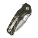 CIVIVI Vexron G10 Green Tan Nóż EDC Button Lock 14C28N