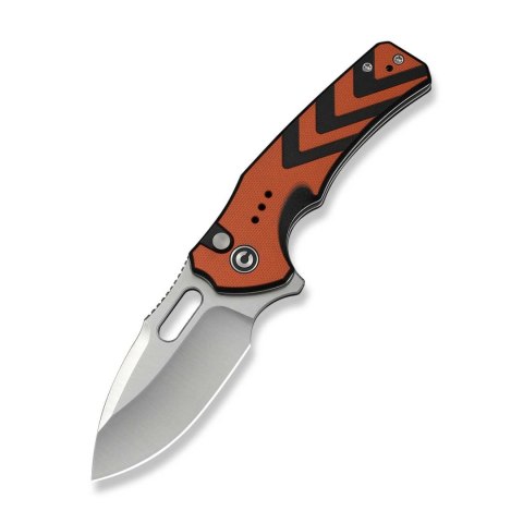 CIVIVI Vexron Orange Black Nóż EDC Button Lock 14C28N G10