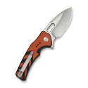 CIVIVI Vexron Orange Black Nóż EDC Button Lock 14C28N G10