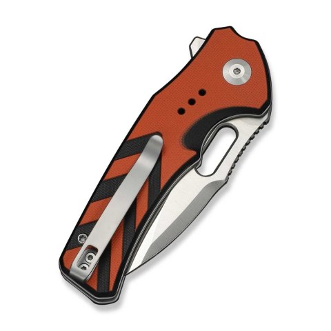 CIVIVI Vexron Orange Black Nóż EDC Button Lock 14C28N G10