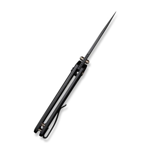 WE Knife Culex All Black Nóż EDC CPM 20CV Titanium Button Lock