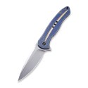 WE Knife Kitefin Blue Titanium Nóż EDC S35VN Frame Lock