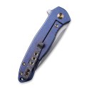WE Knife Kitefin Blue Titanium Nóż EDC S35VN Frame Lock