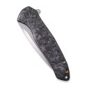 WE Knife Kitefin Carbon Fiber Marble Nóż EDC S35VN Frame Lock