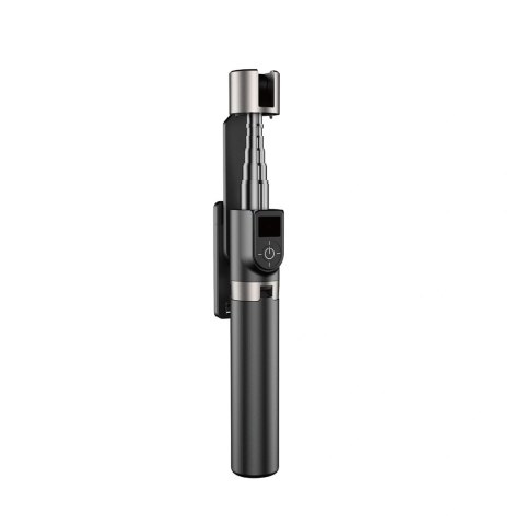 Selfie stick Dudao F18 1,1 m ze statywem i pilotem Bluetooth - czarny