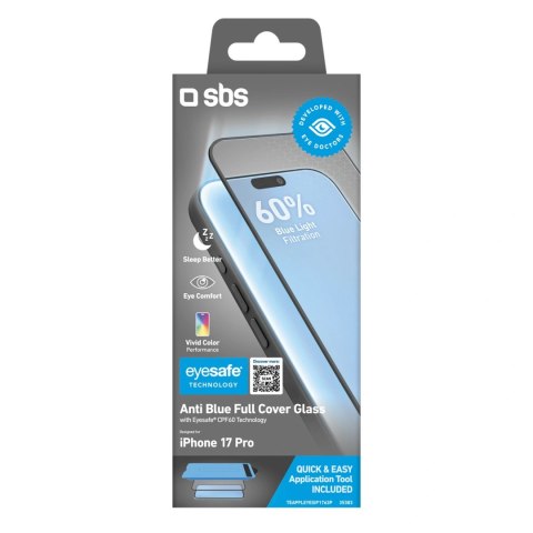 Szkło hartowane SBS Eyesafe na iPhone 17 Pro z aplikatorem