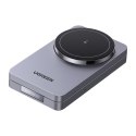 Ładowarka indukcyjna 2w1 Ugreen W528 do iPhone, AirPods, 20W (szara)