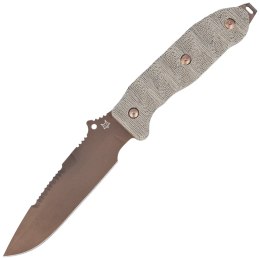 Nóż Fox Audax OD Green Canvas Micarta, Bronze PVD Becut by Trinova Solutions (FX-615)