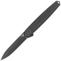 Nóż składany Fox Pacifico Black PVD Titanium, Black Stonewashed PVD MagnaCut by Bob Terzuola (FX-ATC-OG02 TIPVDSW)