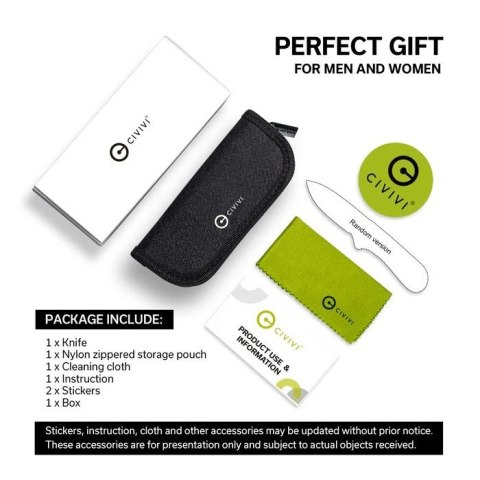 Nóż składany CIVIVI Savant G10 Black 14C28N Frame Lock EDC