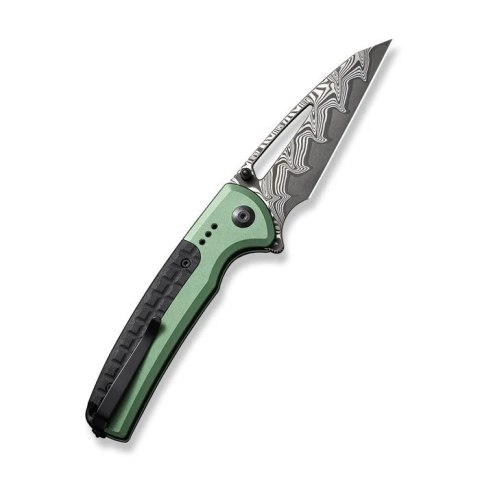 Nóż CIVIVI Sentinel Strike Damast Green Button Lock EDC