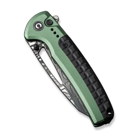 Nóż CIVIVI Sentinel Strike Damast Green Button Lock EDC