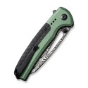 Nóż CIVIVI Sentinel Strike Damast Green Button Lock EDC