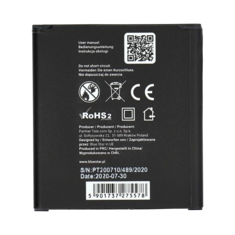 Bateria do Samsung Core Prime G3606 G3608 G3609 2200 mAh Blue Star Premium