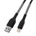 Kabel USB A do Lightning Forcell F-Energy 2,4A 12W Carbon 1 m CB-01A czarny