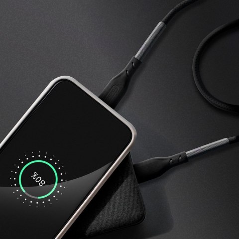 Kabel USB C do Lightning Forcell F-Energy PD 3A 27W Carbon 1 m CB-01C czarny