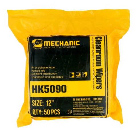 MECHANIC ściereczki bezpyłowe 30x30cm (x50)